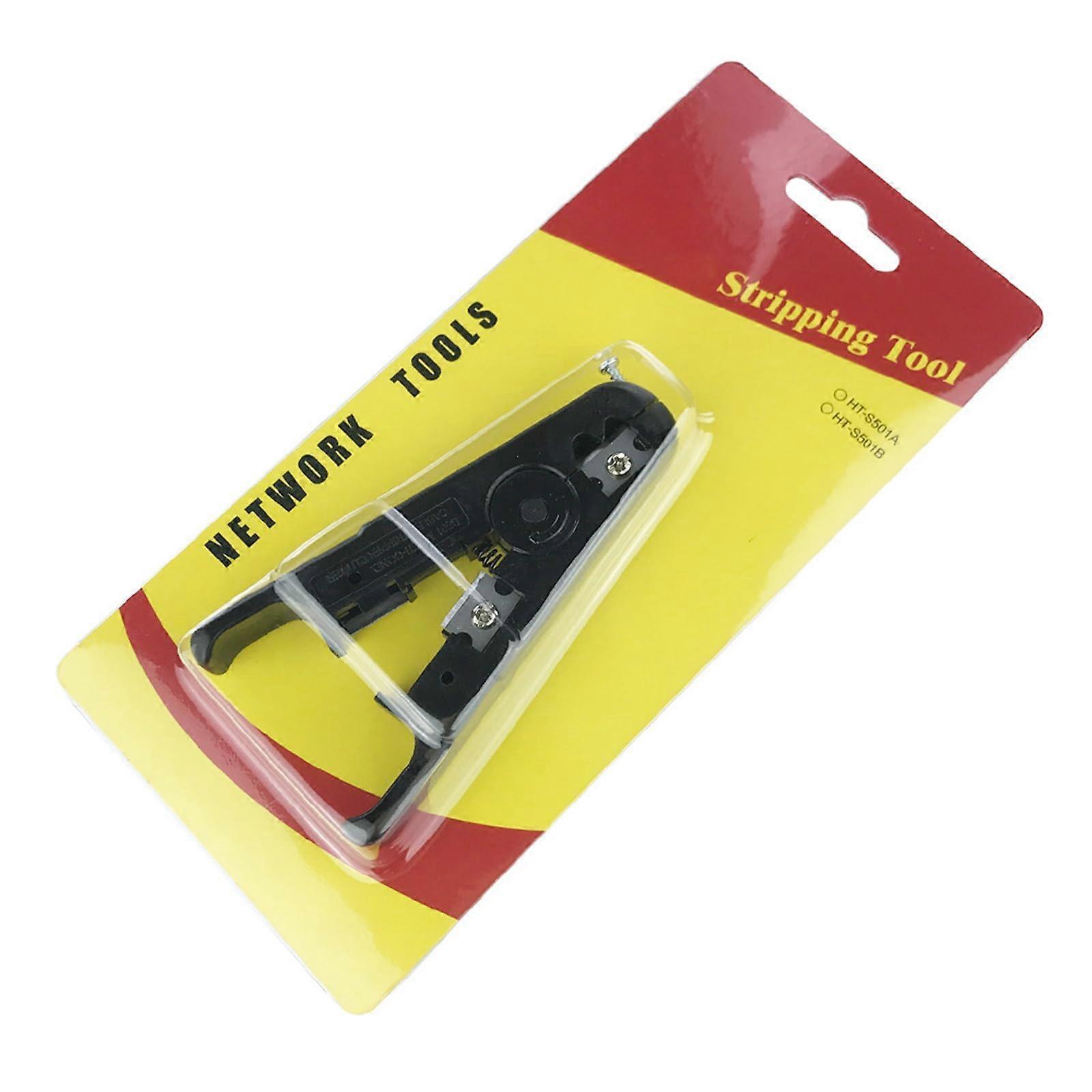 Multifunctional Wire Stripping Tool, Crimping Pliers for Multi-Purpose Cable Stripping, Black Blister Packaging