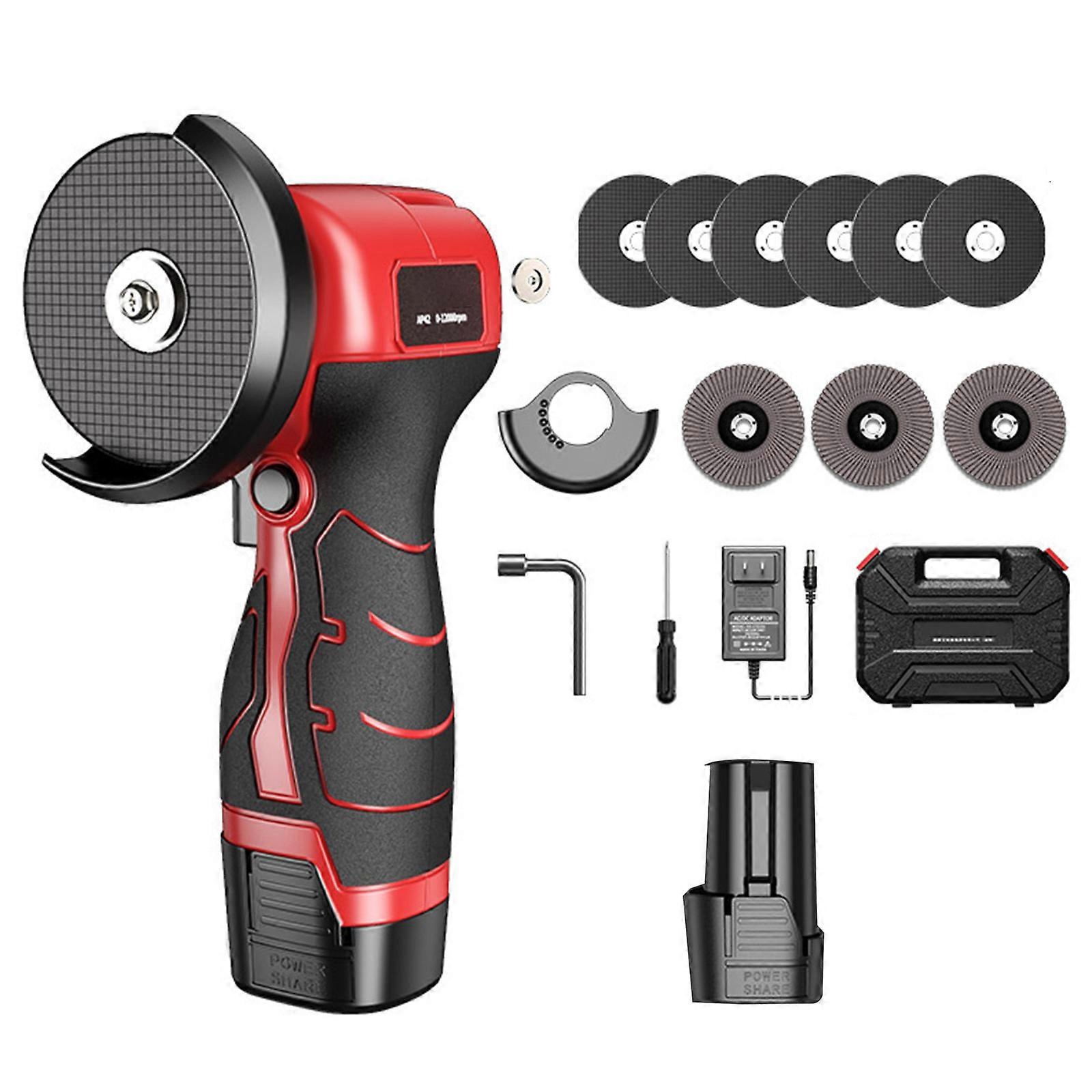 Handheld Power Grinding Tool With Interchangeable Discs For Efficient Polishing Cutting Tasks In Home Workshops Multicolor