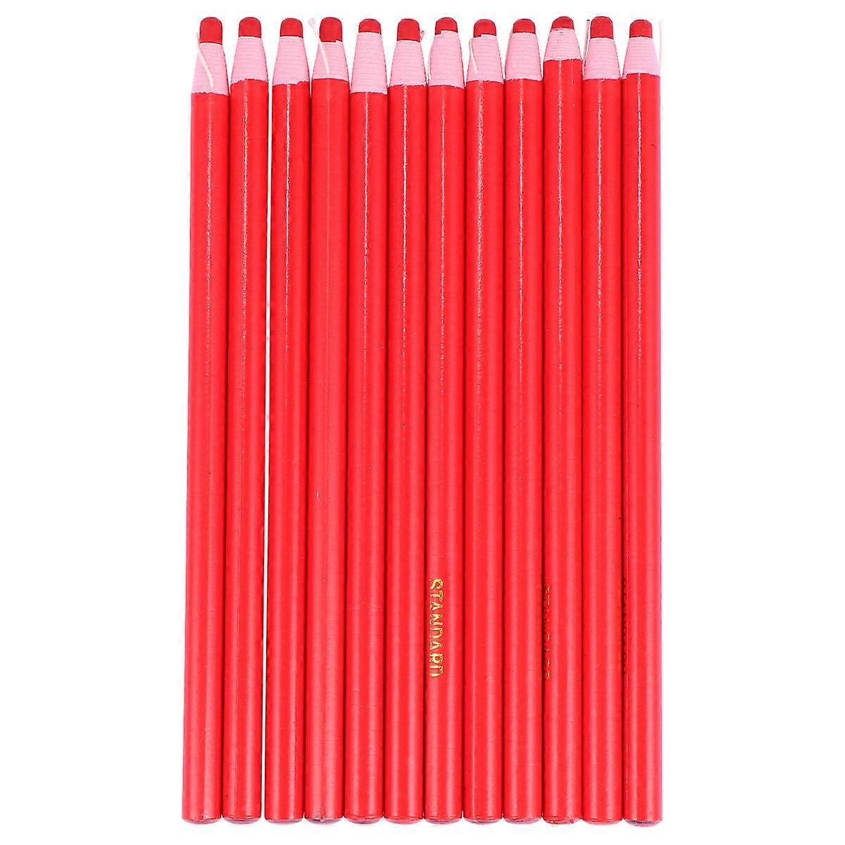 Peel-Off Marker Wax Pencil for Marking 1 Box Multi-Purpose Red Pen