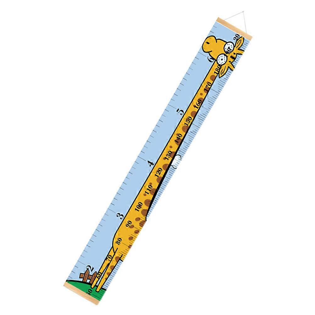 Durable Cartoon Giraffe Height Chart Wall Sticker for Nursery Room Decor Frame Chart for Boys Parents