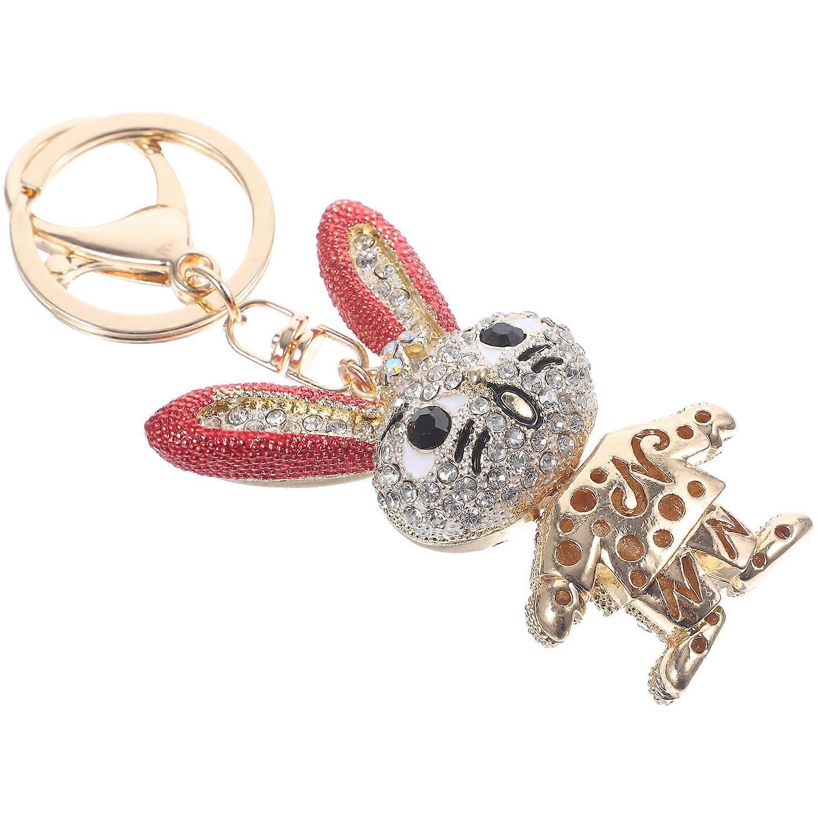 Bunny Car Accessories Metal Rabbit Pendant for Daily Use Fine Workmanship Clear Lines and Good Texture 1Pack