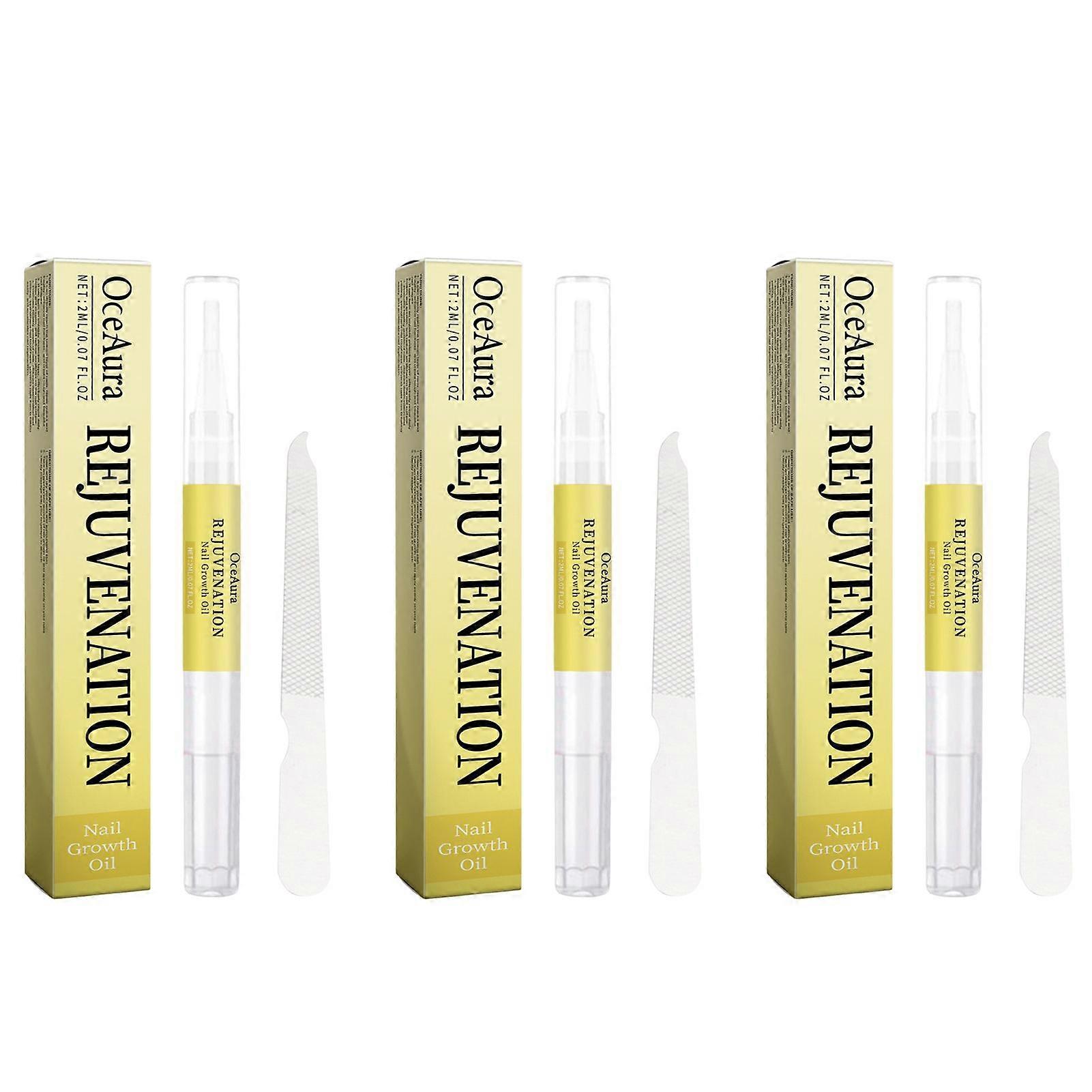 Rejuvenation Nail Growth Oil & Nail File Kit, Fast Acting Nail Strengthening Serum for All Nail Types