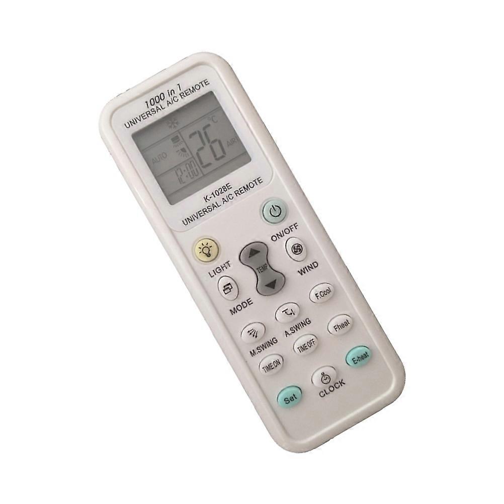 Universal Air Conditioner Remote Controller Complete Functions Simple Design Suitable For General Users White 1Pack