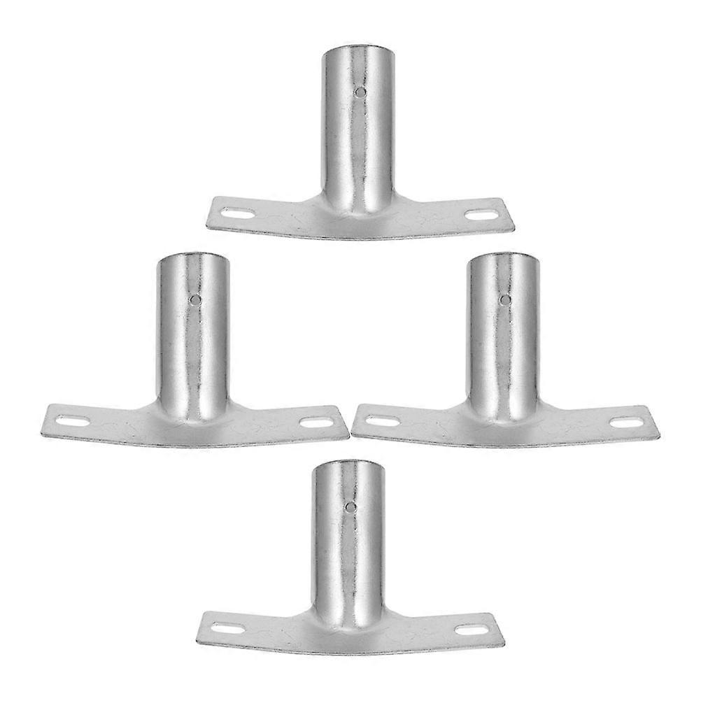 4pcs Iron Broom Head Bracket Adapter Connectors for Floor Broom Handle – Comfortable Grip Replacement for Household Cleaning Tools