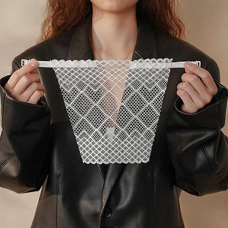 Women's Summer Invisible Clip On Cleavage Cover Up Mock Camisole Lace Instant Bra Insert
