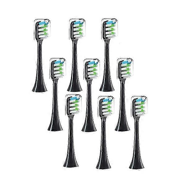 9 têtes de brosse de rechange pour V1 V2 X3 X3U X5 D2 D3 SOOCARE Tête de brosse à dents électrique sonique douce (FMY)