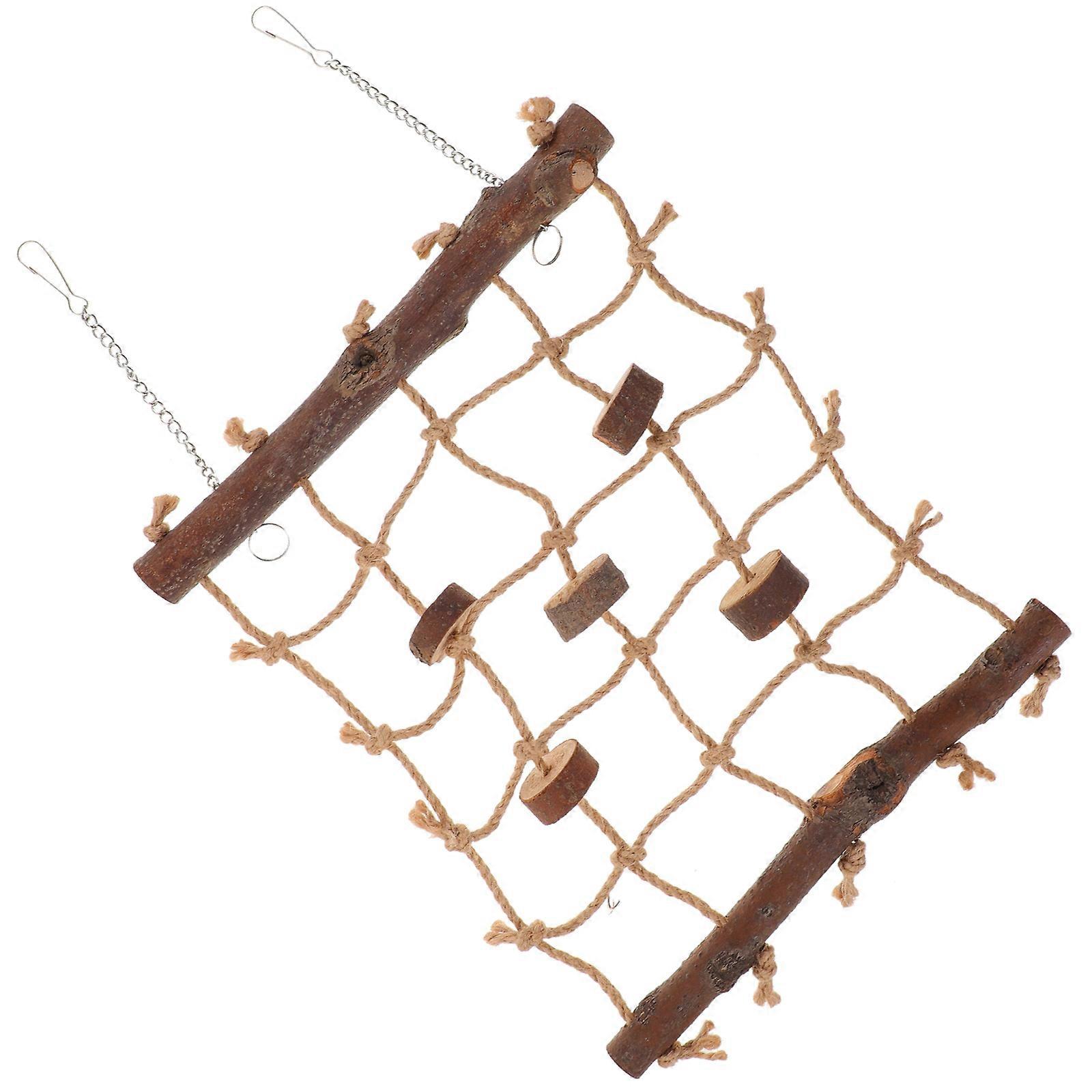 Parrot Climbing Net Bite Resistant Hanging Mesh for Parakeets, Cockatiels & Birds Durable Chewing & Exploration Toy for Bird Cages