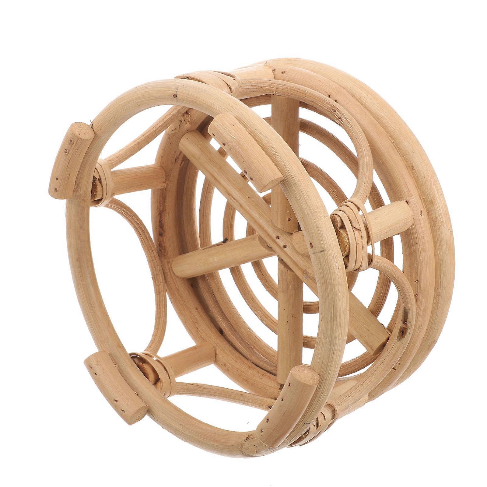 Rattan Flower Pot Stand Nordic Style Useful for Home Decoration 21x21cm 1Pack