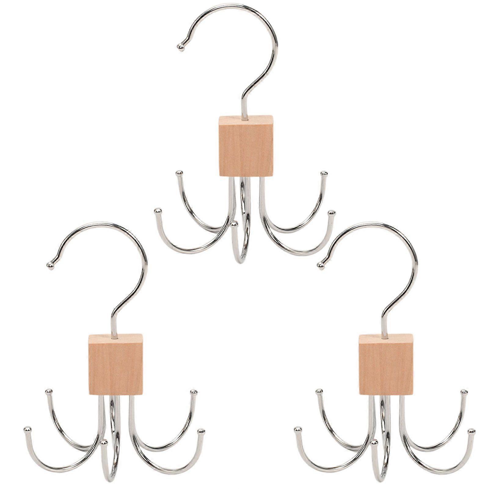 360 Degree Rotating 6 Claw Multi-Function Hook - Space-Saving Closet Organizer for Scarves, Belts, and Handbags, Bedroom Essentials