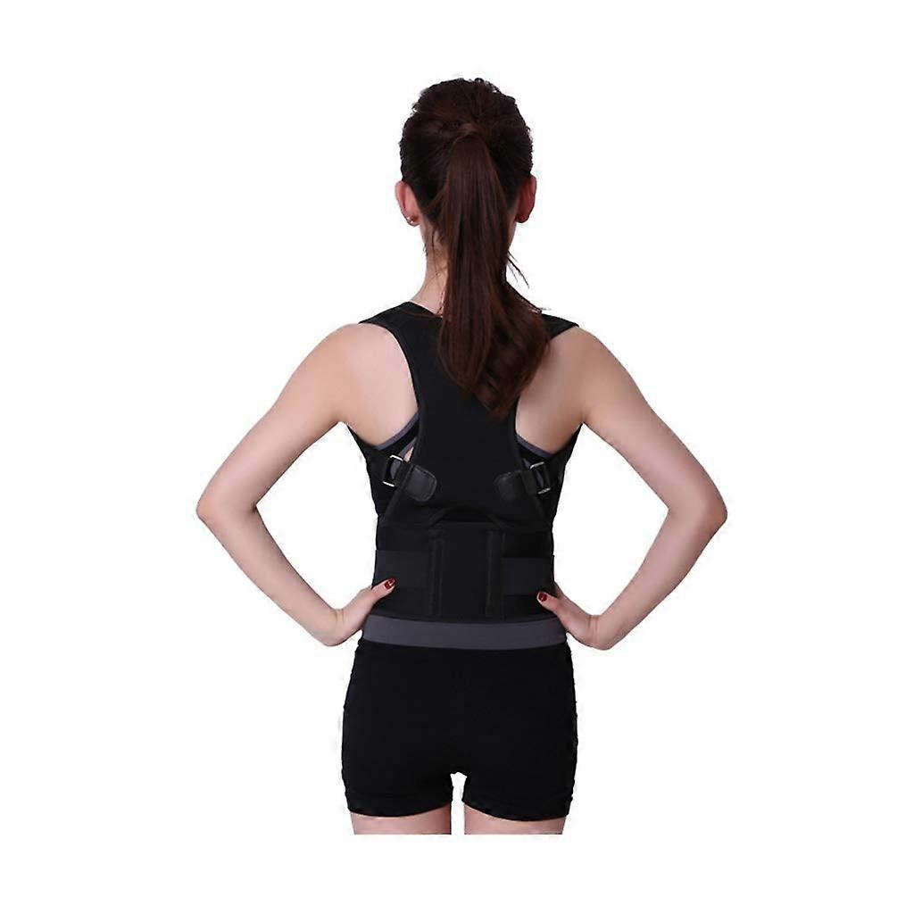 Position Corrector Anti-Hump Shoulder Strap for Adults with Irregular Frames, Adjustable Multicolor Design, Black Color