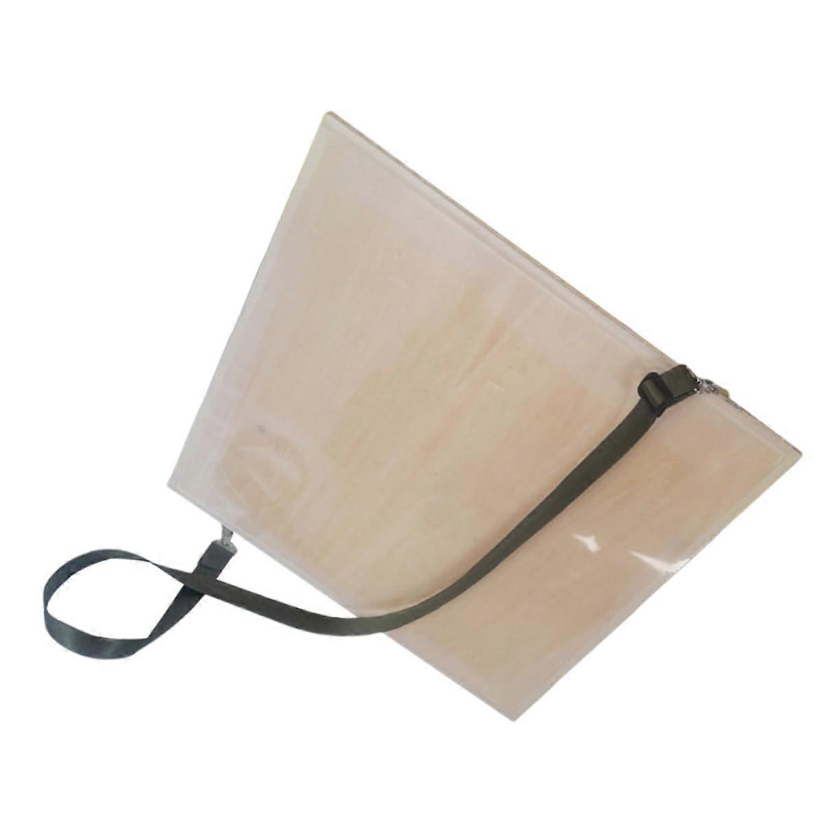 Compact wooden drawing tablet with carrying strap for outdoor painting and sketching, durable and easy to transport for students and artists.
