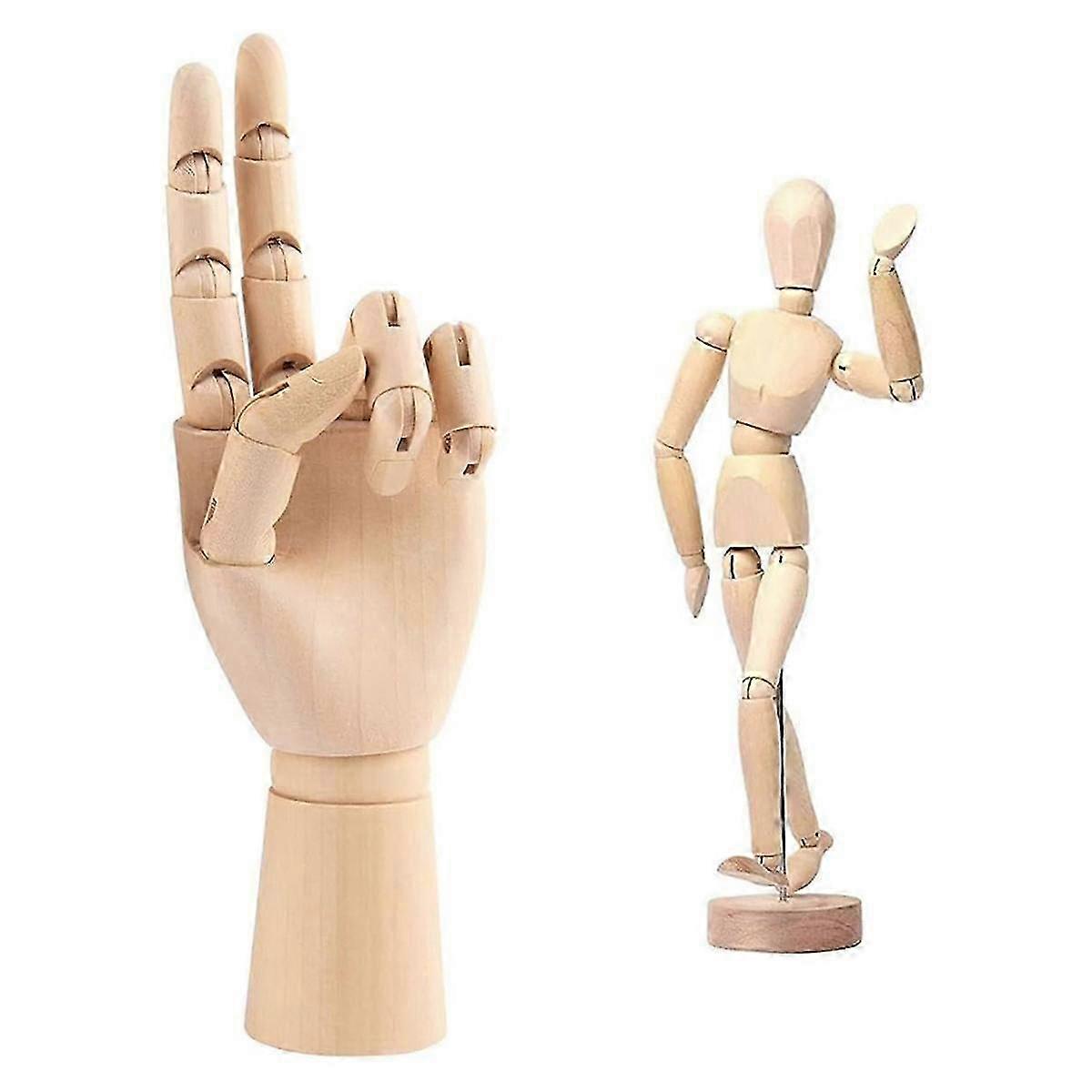 Wooden Drawing Figure Mannequin for Artists - Human Model Dolls for Stop Motion and Drawing Tools