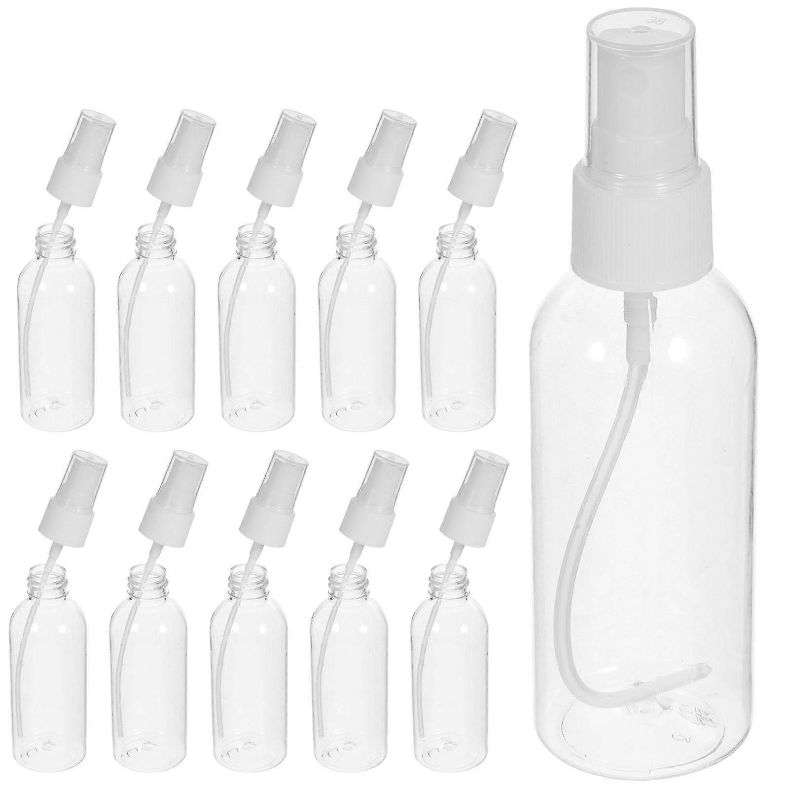 Transparent Plastic Spray Bottles for Storage Use Safe Reusable 12Pcs 80ml