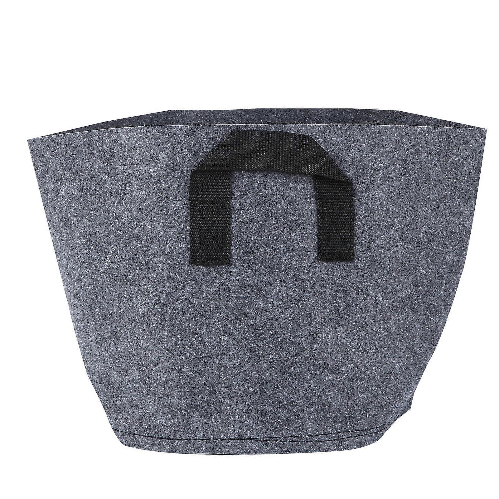 Non-Woven Tree Planting Bag Planting Sack Outdoor Use Grey 10.61X10.61X9.82in 1Set