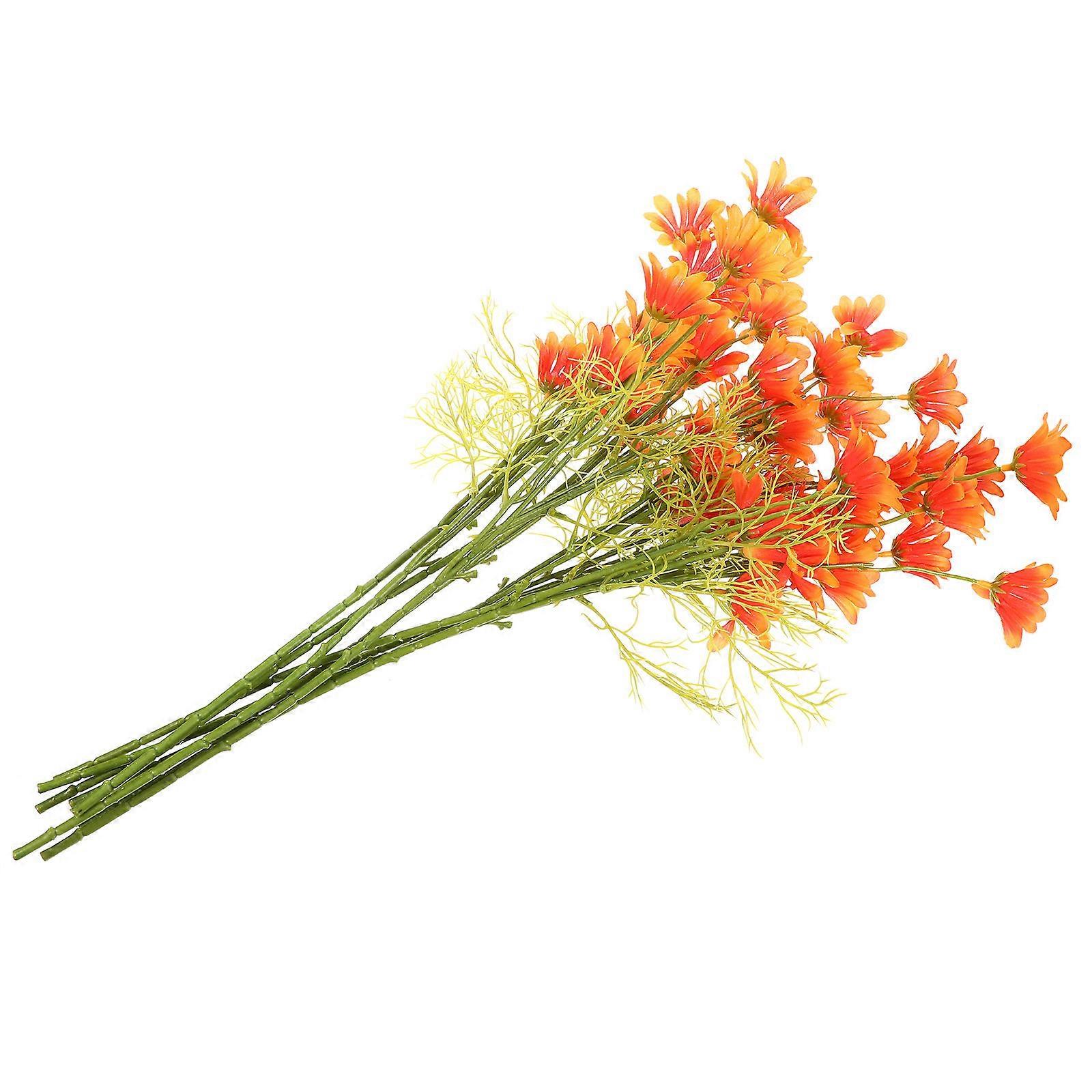 Artificial Daisy Flower Stunning Color Realistic Faux Daisies For Multiple Occasions 10Pcs