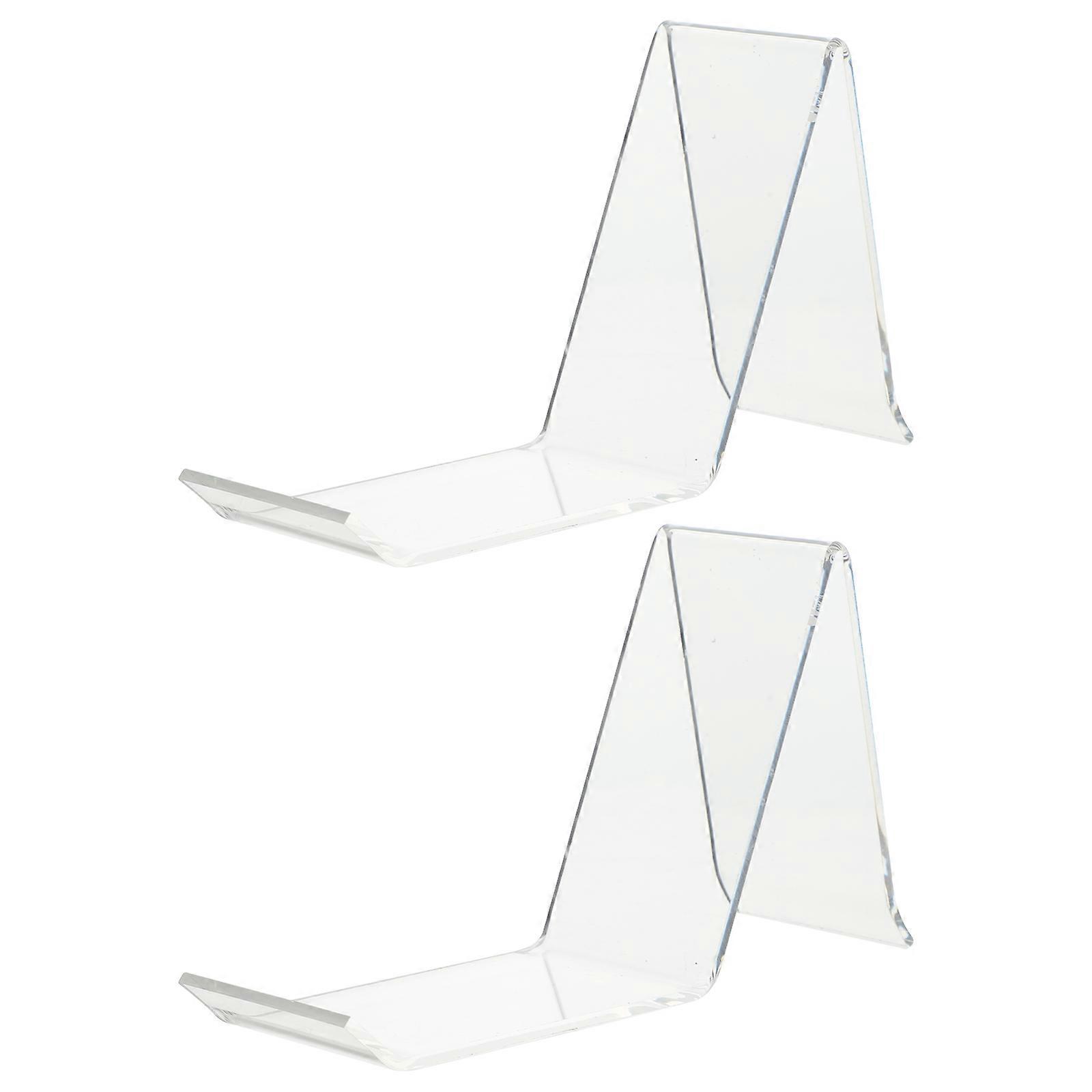 2pcs Acrylic Shoe Display Stand Sandal Rack Sneaker Holder for Shopping Malls