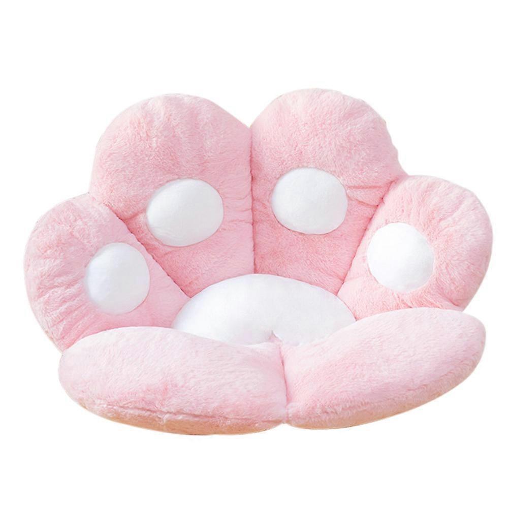 Cute Plush Seat Cushion Cartoon Style Chair Pad For Office Use 23.6X20.5X3.9In 1Set