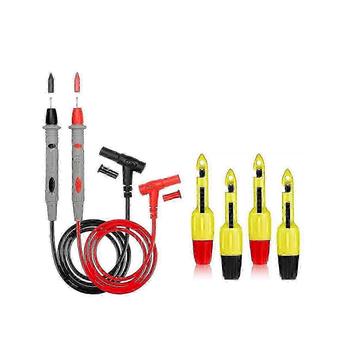 Wire Piercing Probe Insulation Piercing Clip Wire Piercing Tool for Inspection Of Automotive Circuits with 2 Test Leads Edition 0729