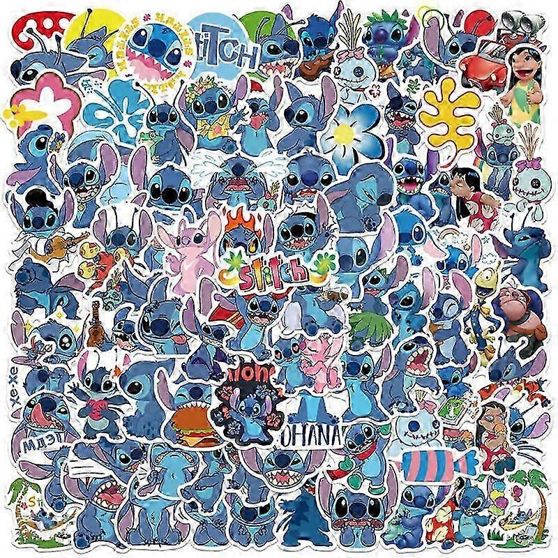 100 pcs Stitch Stickers for water bottles