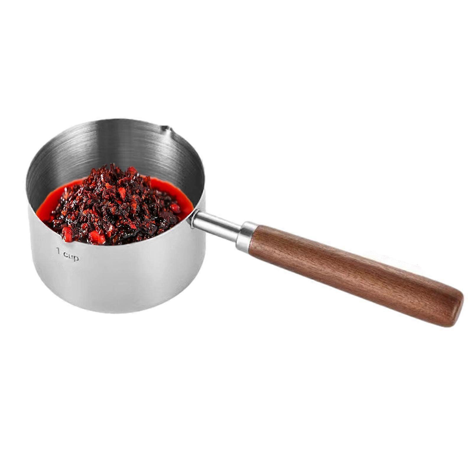 Stainless Steel Mini Butter Warmer, Multifunctional Pot with Side Pourer Practical Kitchen Tool for Induction Cookers, Electric Cookers