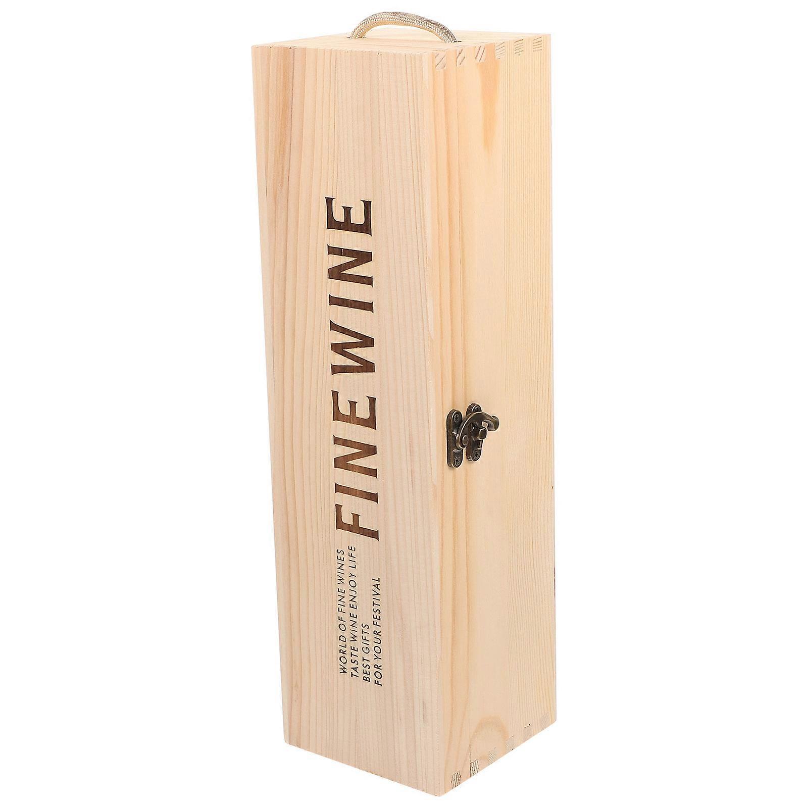 Wooden Decorative Carrier Gift Box for Storage Use Light Material Single