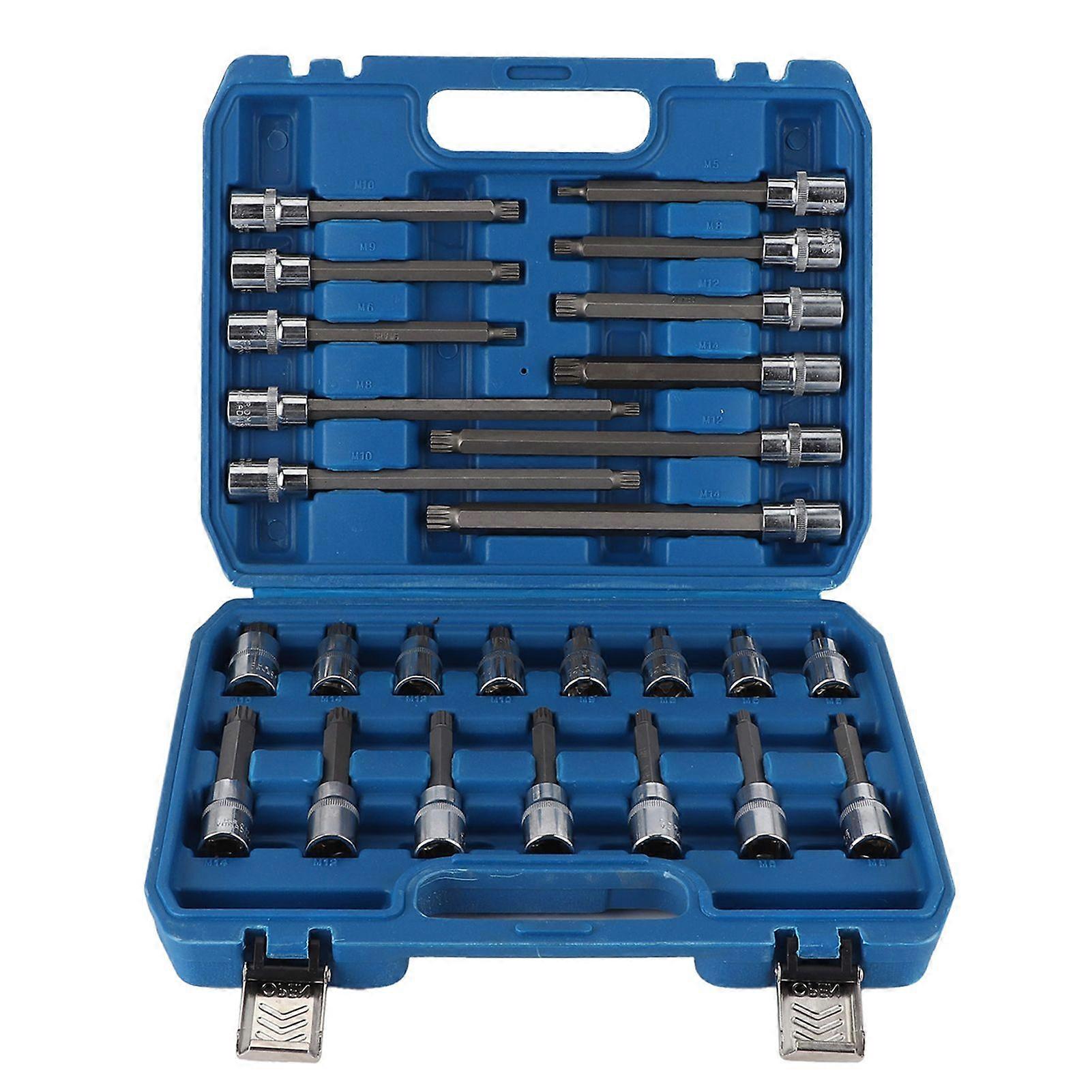 26pcs 1/2in Square Socket Bit Set for Auto Repair