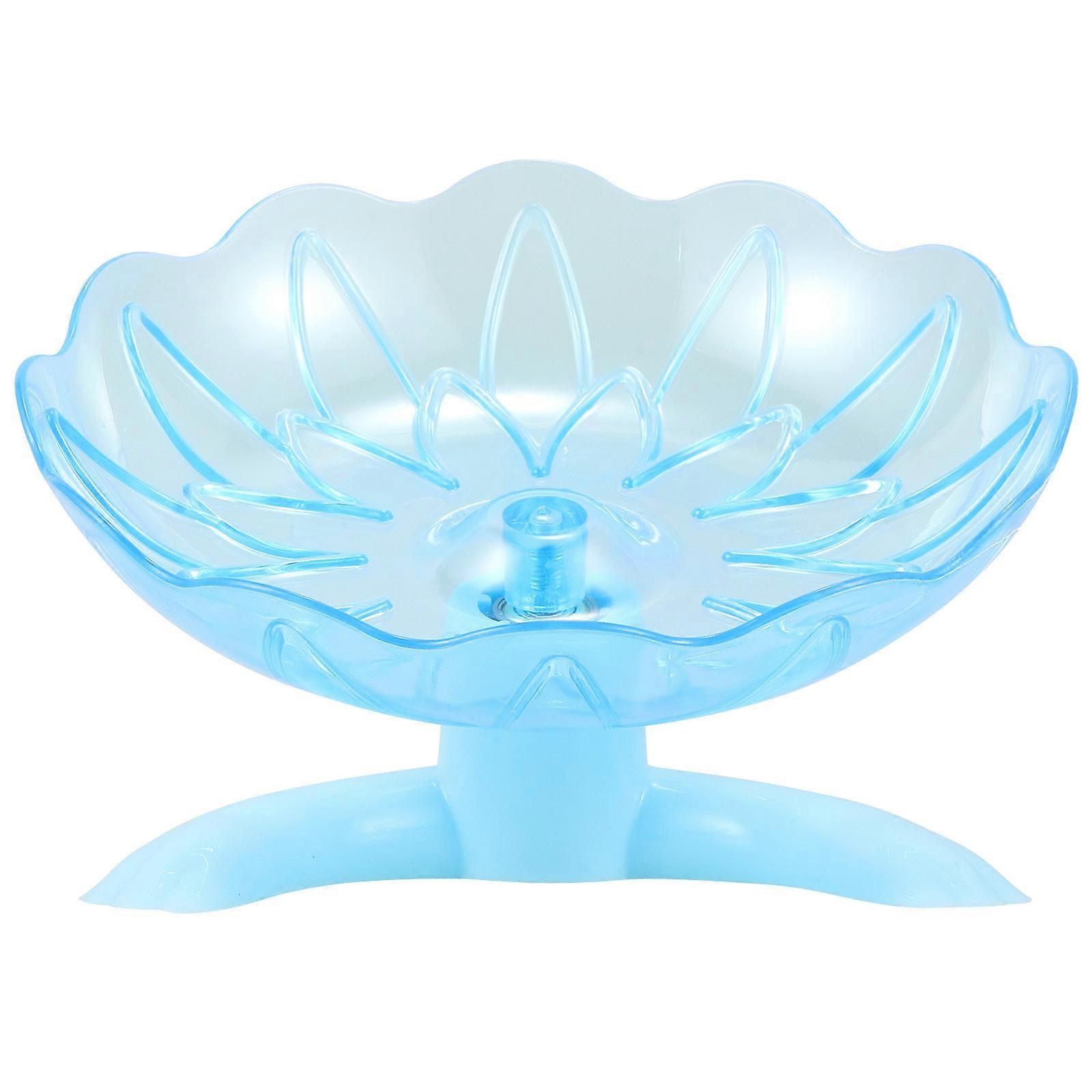 スカイブルーのサイレントハムスターエクササイズホイールペット用耐久性のあるプラスチックのかわいい装飾玩具製