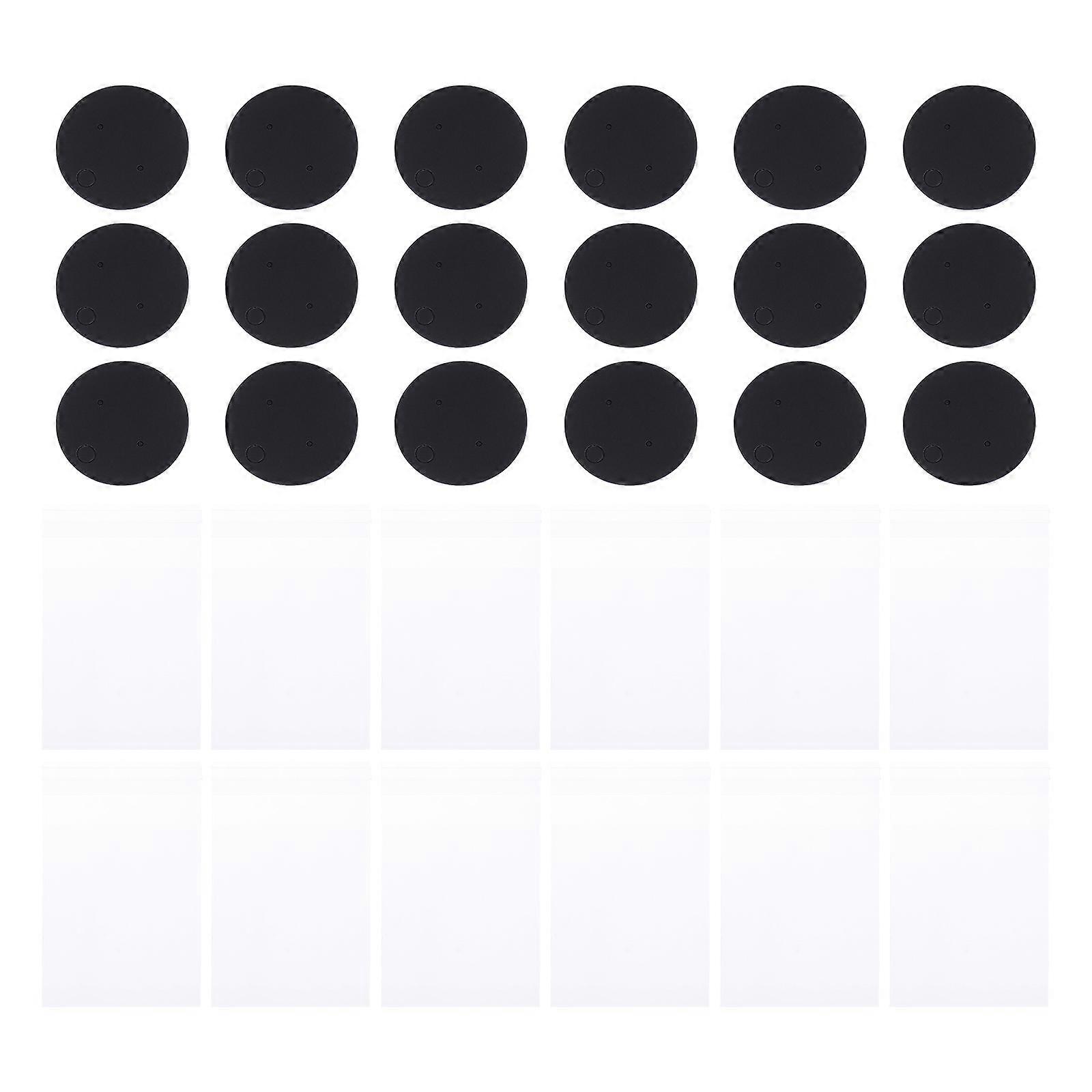 Earring Display Paperboard Cards for Earring Packaging 100Pcs Black