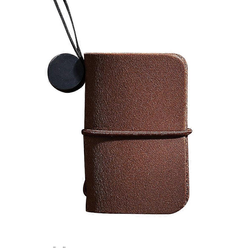 Compact Mini Notepad for Office and Students – Dark Brown Portable Writing Pad for Daily Use, Home and Office – Practical Stationery for Notes and