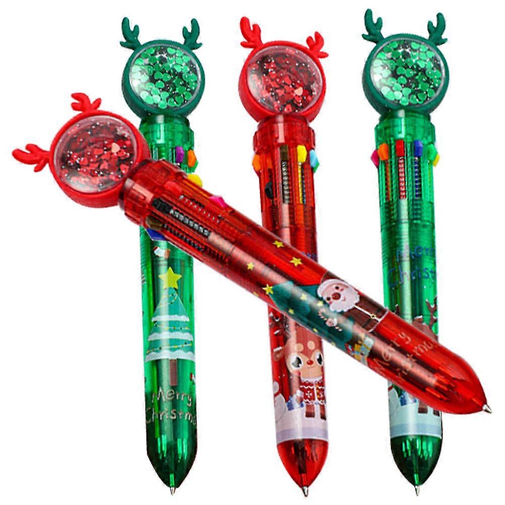 Holiday Pens Unique Design Ballpoint Pens Perfect For Students PVC Material Sturdy And Portable 4Pcs