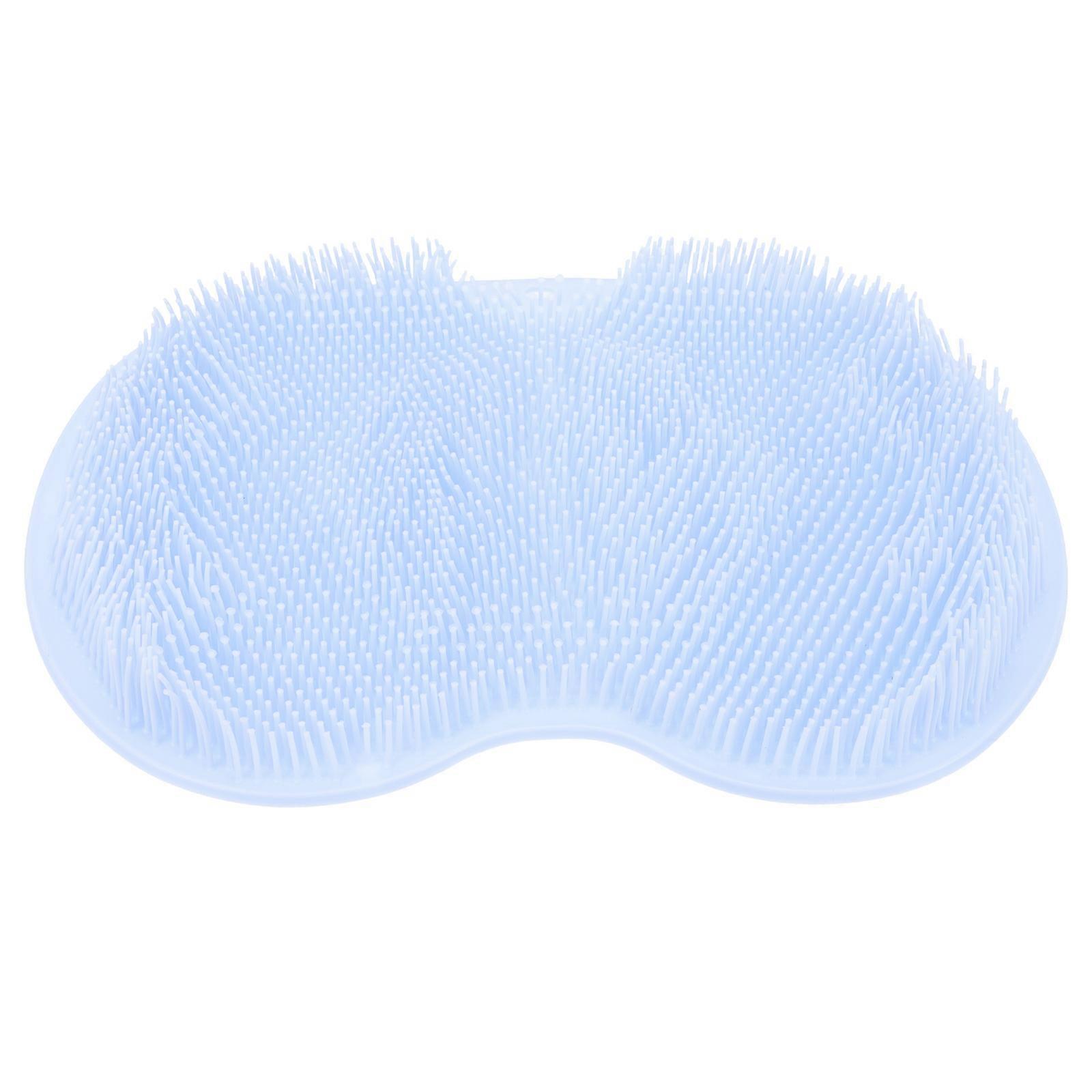 مدلك حمام القدم للبالغين استخدام الحمام TPE قياسات اللون الأزرق 30x23 سم لإزالة الجلد الميت 1 قطعة
