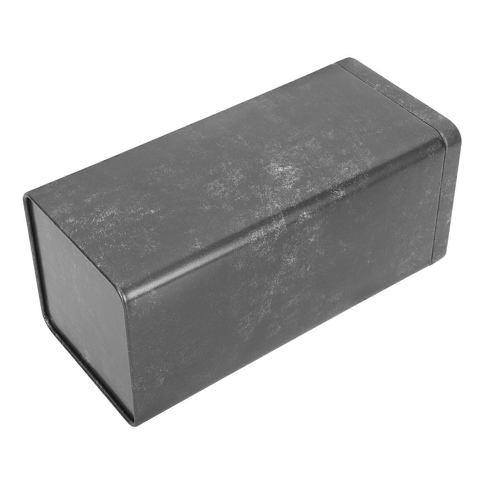 Tea Canister Sealed Tin Container Black For Home Use 19x9cm Retro Style Food Storage 1Pack