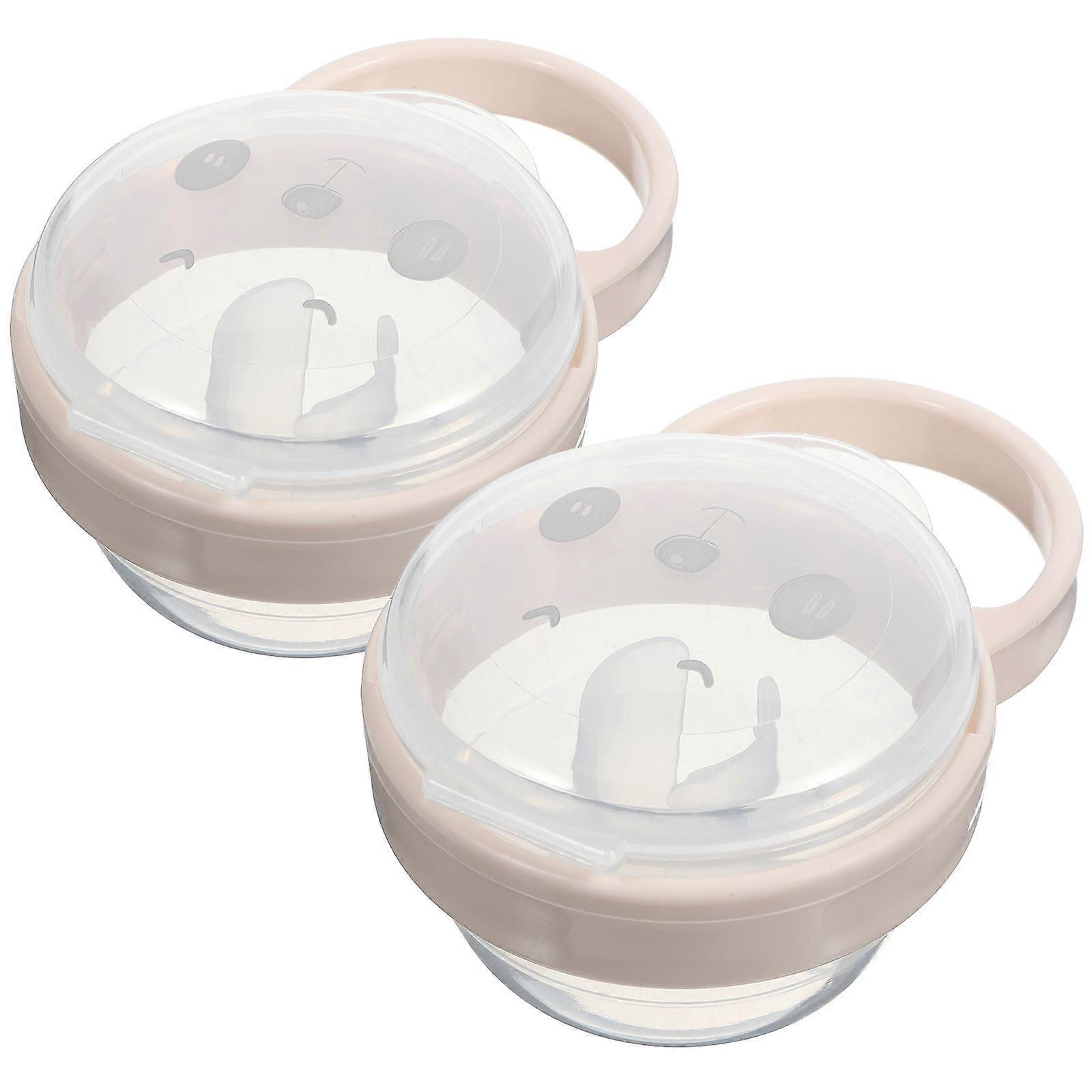 Pacifier Holder Case for Storage Use 2Pcs Portable Transparent Baby Pacifier Holders