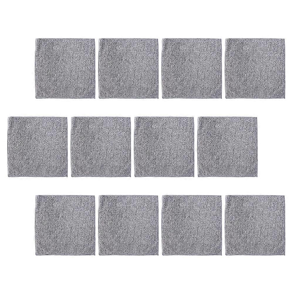 12 Pack Microfiber Dish Towels – Absorbent, Soft, Non Scratch, Lightweight, Space Saving for Kitchen Cleaning and Drying Dishes & Silverware