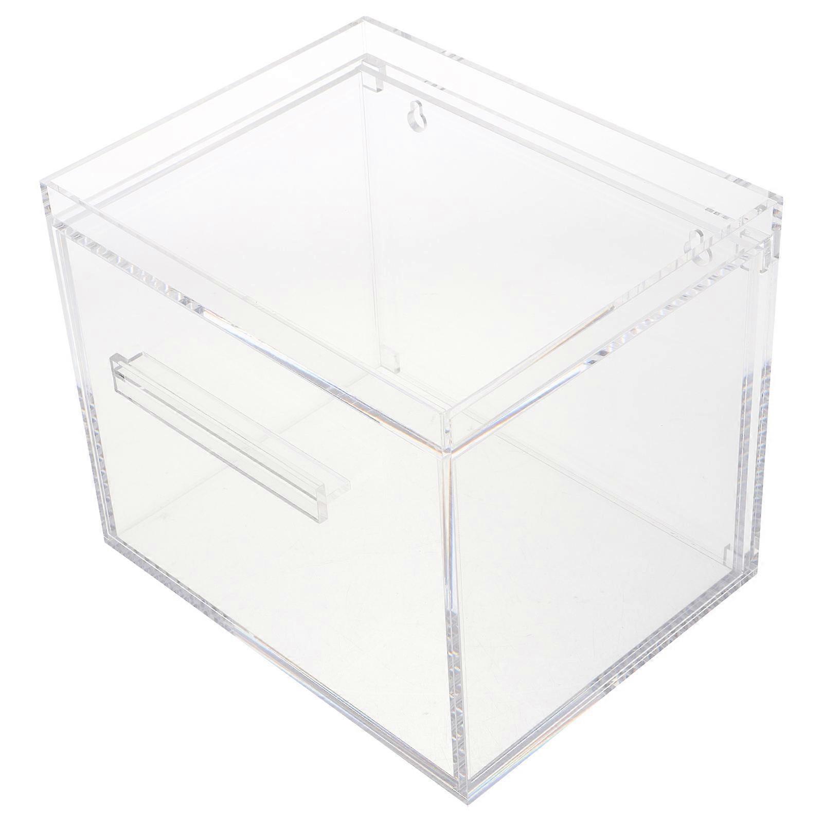 Face Towel Dispenser Transparent Durable Acrylic Wipe Holder Tool for Storage Use