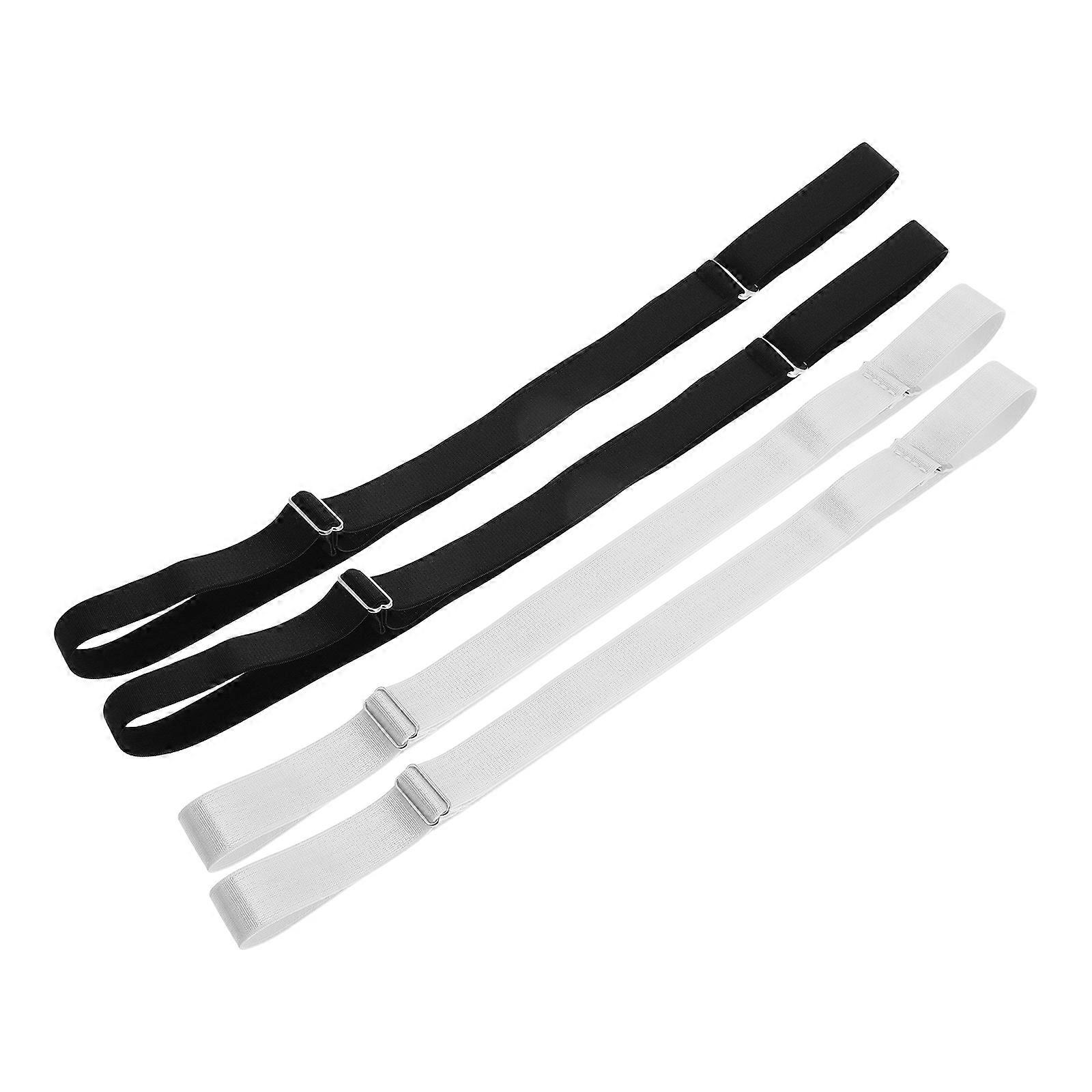 4 Adjustable Non Slip Shirt Stay Belts with Waist Hugging Wrinkle Straps for Men and Women – Stylish Shirt Tucking Bands for a Smooth, Look