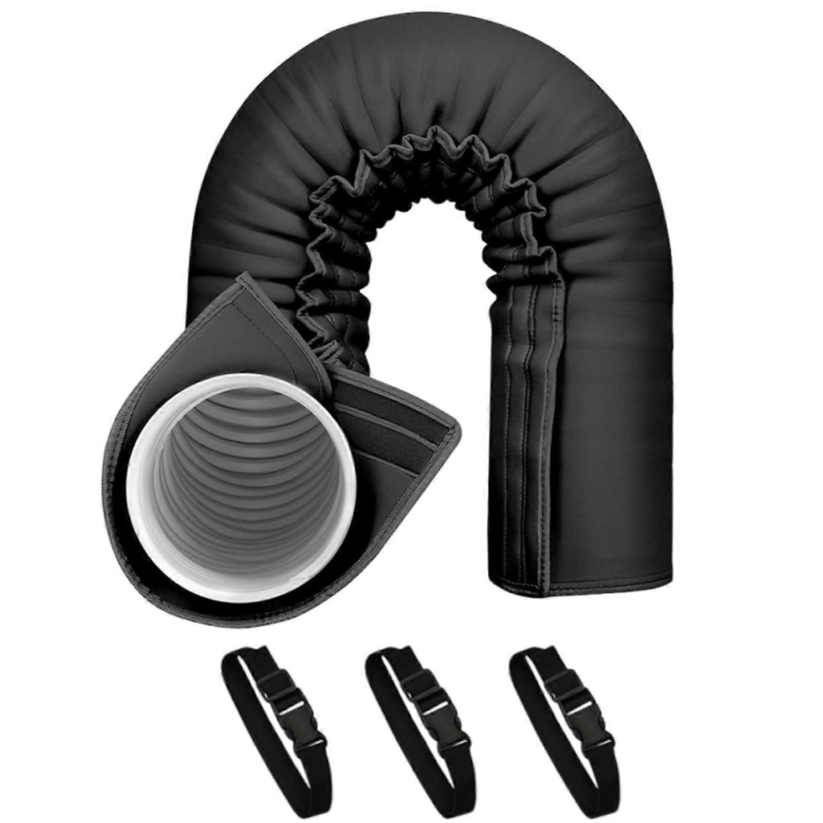 Portable hose cover, heat reduction, with 3 adjustable straps, for home, dormitory, indoor spaces, and hotels.