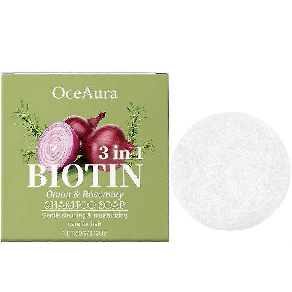 Šampon s cibulí a rozmarýnem - Biotin pro růst vlasů, hloubkové čištění