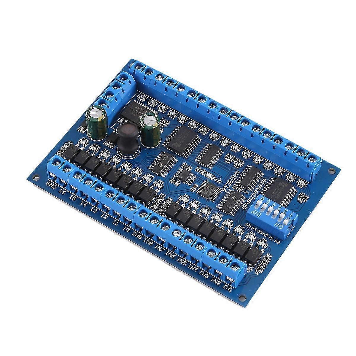DC 12V 24V 16 Input 16 Output RS485 Remote Control Switch PLC IO Expansion Board Modbus RTU Module