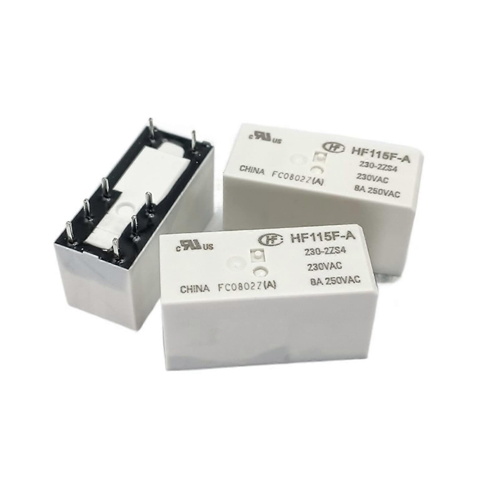 HF115F-A-230-2ZS4 Relay With Two Conversion Kits, 8-Pin, 8A, 230V Coil