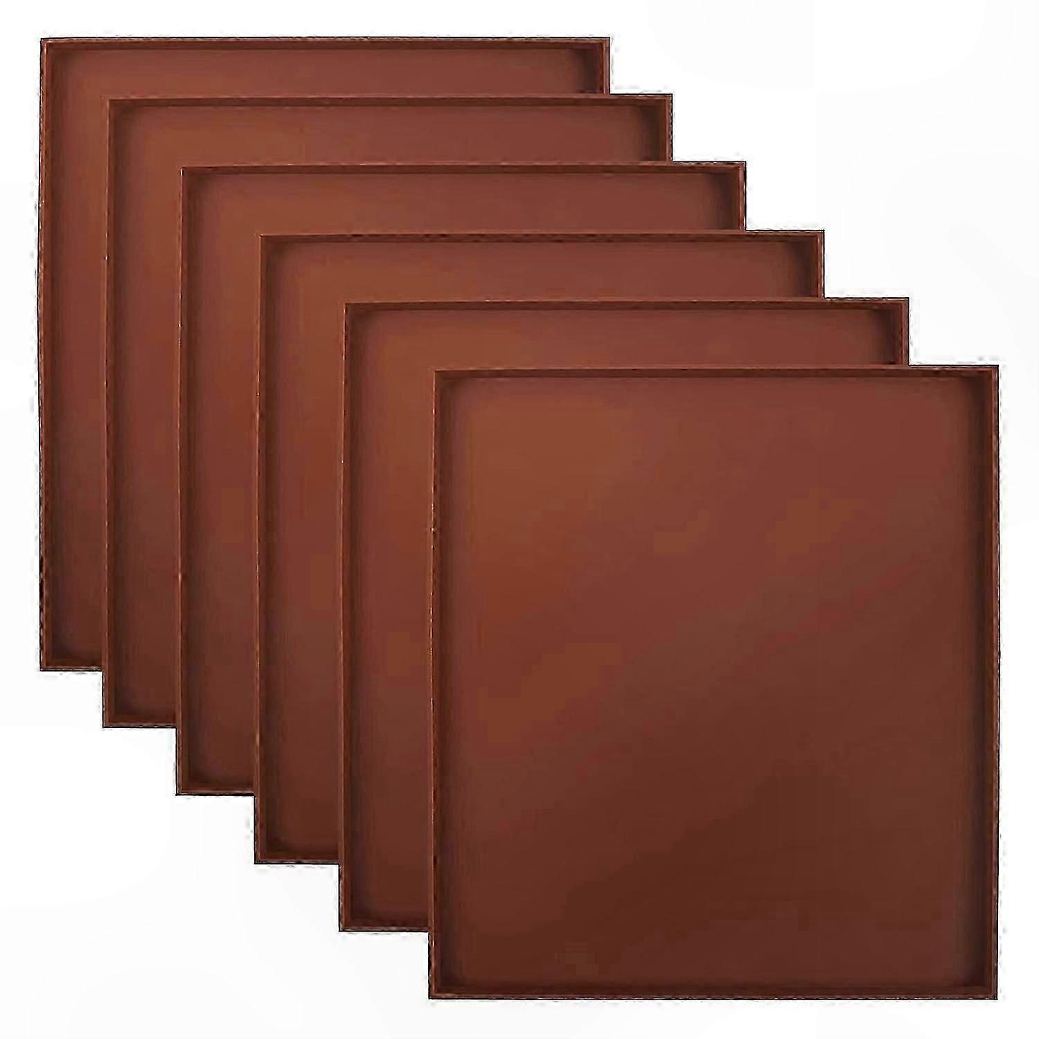 6-Pack Non-Stick Silicone Sheets for Food Dehydrators - Durable Mats for Meat and Vegetables Drying