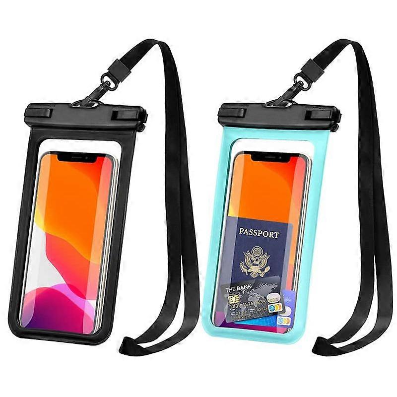2 Pieces Waterproof Bag Waist Bag Protective Case with Waterproof Phone Case
