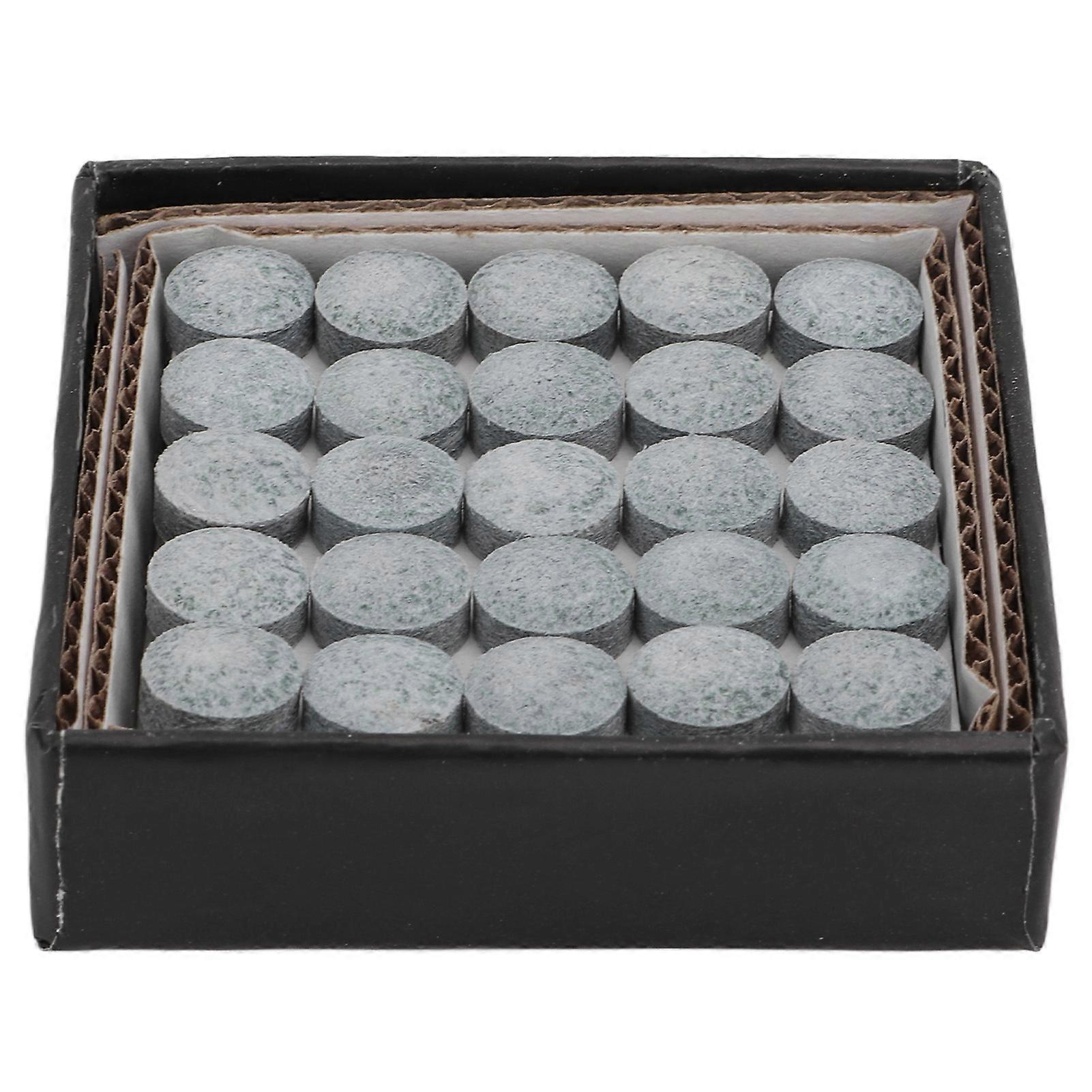 50Pcs Billiard Leather Pool Cue Tips Cue Pool Stick Replacement Tips with Storage Box Billiard Accessories10.5mm