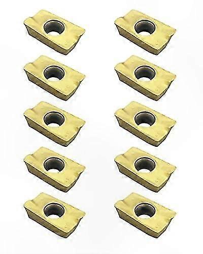 10-Pack Carbide Inserts with TiN Coating, Tin-Coated Gold Surface, Compatible with 0056-1604x10, Includes Storage Box