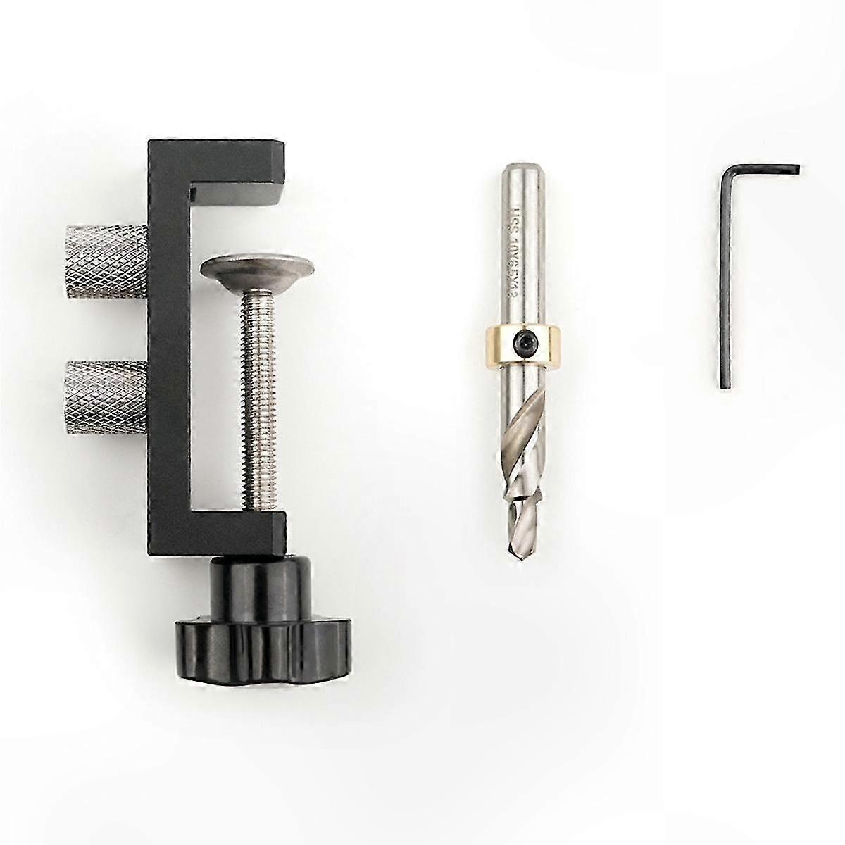 Aluminum Alloy Hole Drilling Assistant DIY Countersunk Open Hole Quick Connect Tools Woodworking Clamping Fixing Puncher