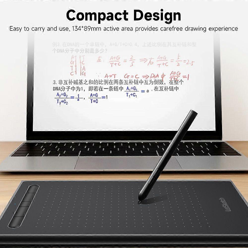 WP9622N Graphics Tablet Drawing Tablet 8192 Levels Pressure Sensitivity 5080LPI Resolution 230PPS Read Speed USB Connection