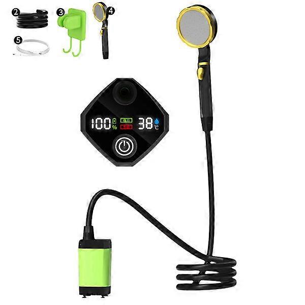 Portable rechargeable shower pump, ABS material with optional colors, suitable for multiple scenarios