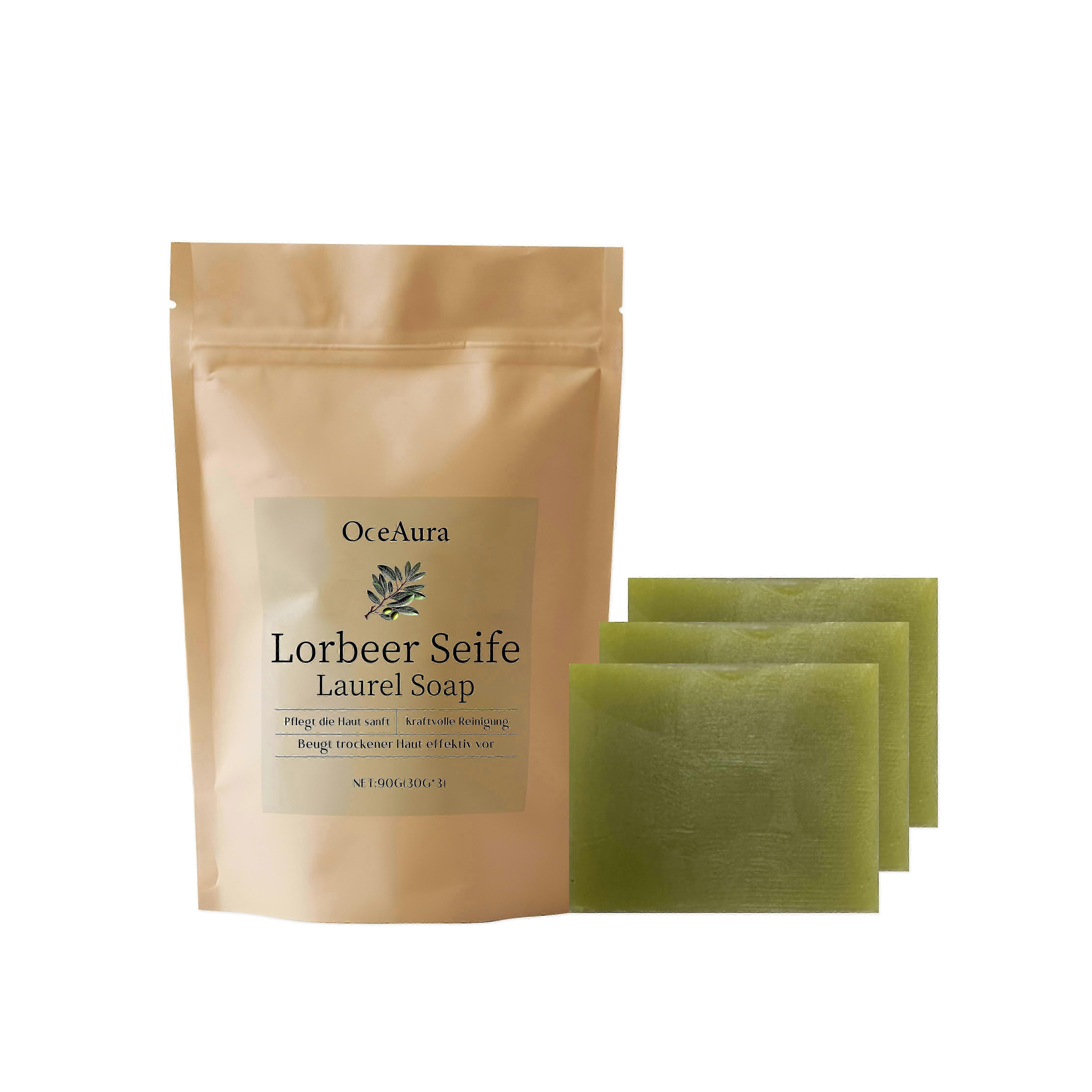 OceAura Laurel Gentle Cleansing Soap gently cleanses and moisturizes the skin, leaving it hydrated and refreshed. It is a daily moisturizing soap