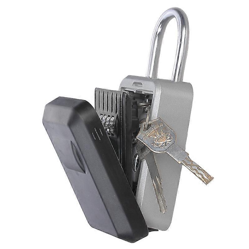 Safe Storage Lock Box 4 Digit Portable Combination For House Home Stay Outdoor Hook Key