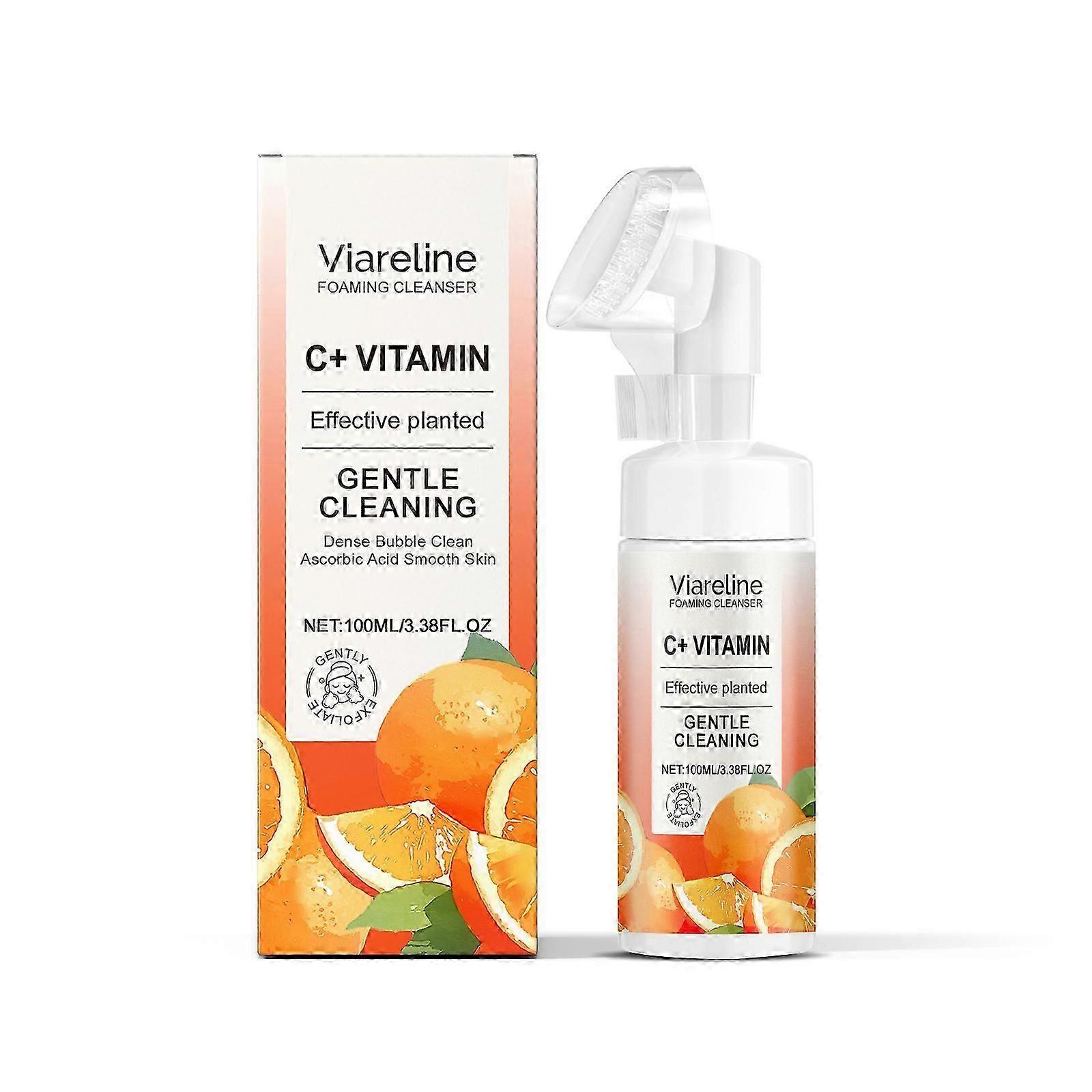 Vitamin C Foam Cleanser - Hydrating Daily Facial Cleanser for Glowing Skin, 100ml